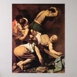 Pôster Caravaggio-Crucificação de St Paul