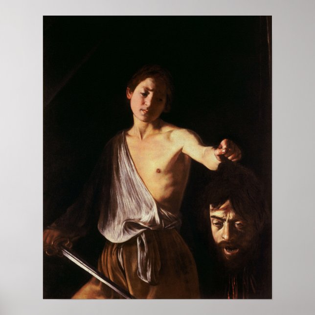 Poster Caravaggio - David Com O Chefe De Golias 1610 (Frente)