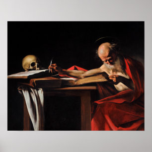 Pôster Caravaggio - escrita de Jerome do santo