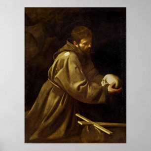 Poster Caravaggio - Francis Prayer