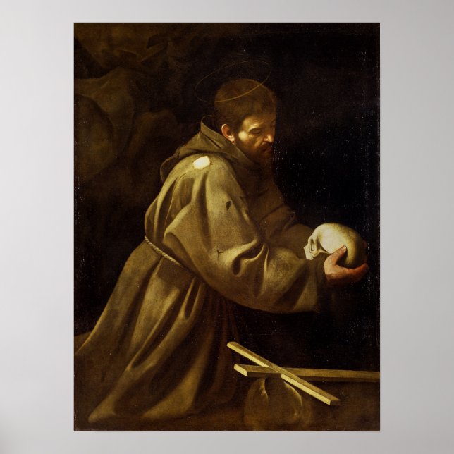 Poster Caravaggio - Francis Prayer (Frente)