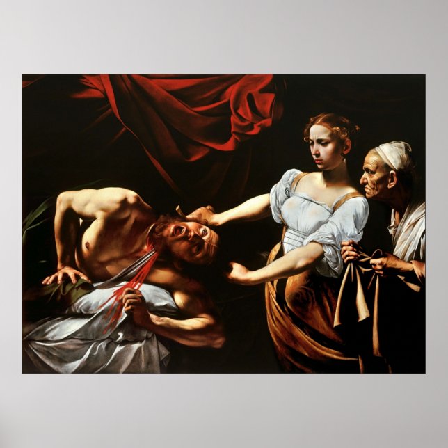 Poster Caravaggio  Judith Beheading Holofernes 1599 (Frente)