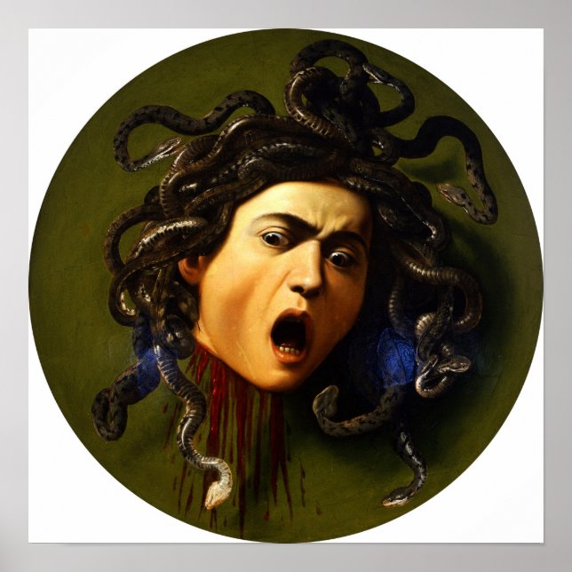 Poster Caravaggio - Medusa 1597 (Frente)
