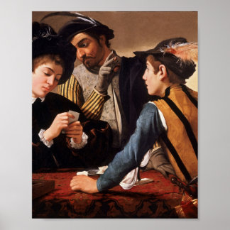 Poster Caravaggio Os Cardsharps
