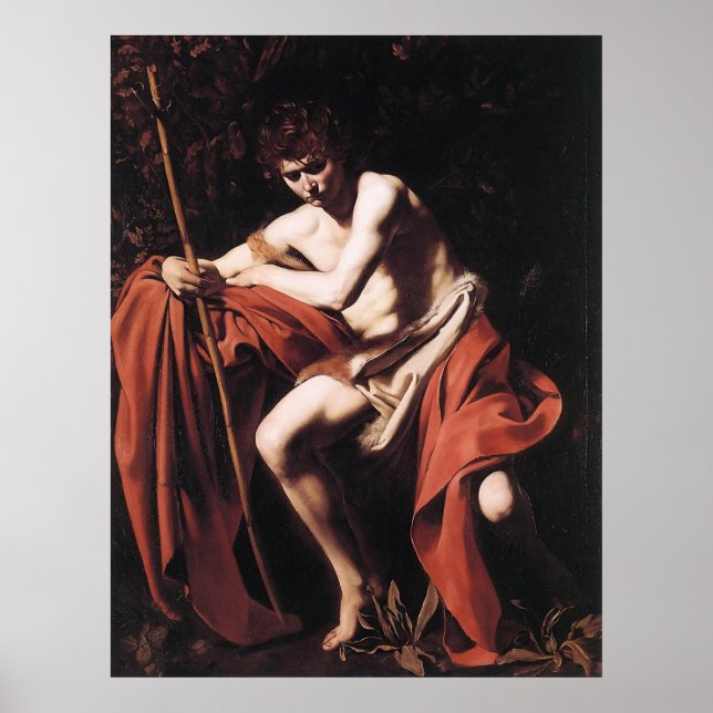 Poster Caravaggio Rua John The Baptist (Frente)