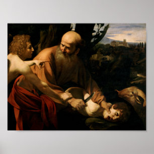 Poster Caravaggio - Sacrifício de Isaac