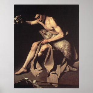 Pôster Caravaggio St John o baptista