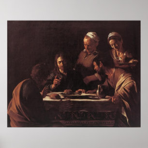 Poster Caravaggio Supper At Emmaus