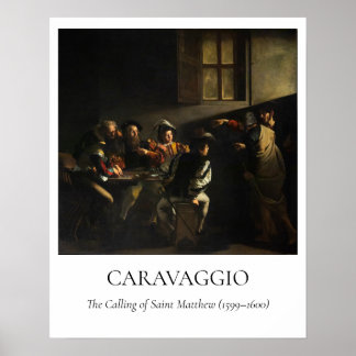 Poster Caravaggio — The Calling of St. Matthew
