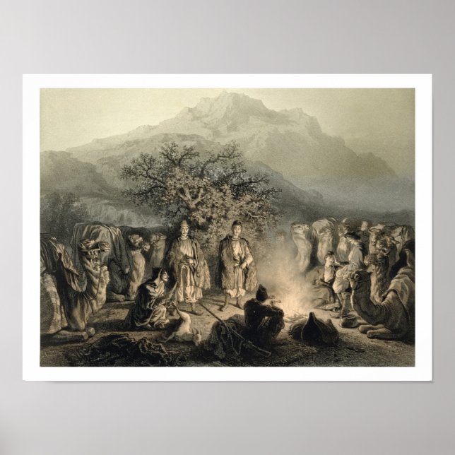 Pôster Caravan of Armenian Merchants, Transcaucasia, plat (Frente)