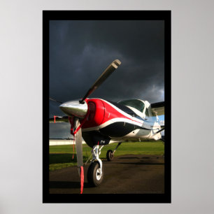 Poster Caravana grande de Cessna 208, nariz