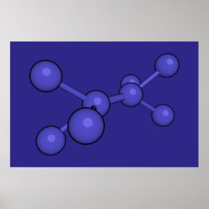 Pôster Carbono azul