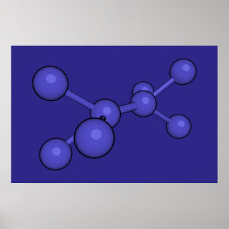 Pôster Carbono Azul