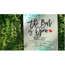 Cardápio de Bebidas Casamento Folhas Verdes O Bar 