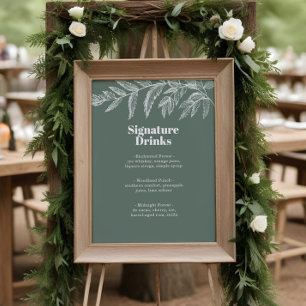 Poster Cardápio de Bebidas Especiais da Floresta Botânica