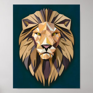 Poster Cardboard Lion Majestade