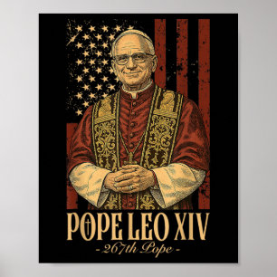 Poster Cardeal Robert Prevost Papa Leo Xiv 1