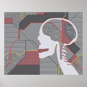 Pôster cardíaca, logicskull