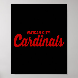 Poster Cardinais de Cidade vaticano Engraçados Esportes P