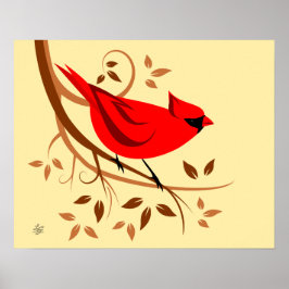 Poster Cardinal Vermelho