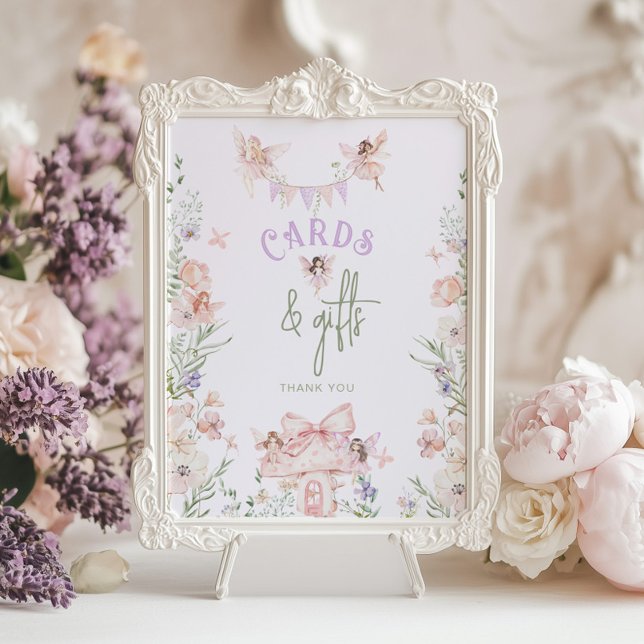 Poster Cards and Gifts Whimsical Fairy Birthday (Criador carregado)