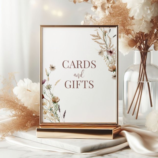 Poster Cards e presentes de Chá de panela de flor selvage (Criador carregado)