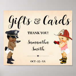 Poster Cards & Gifts Little Recruit Coming Baby Shower