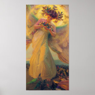 Poster Cardstock do anjo CC0432 de Franz Dvorak
