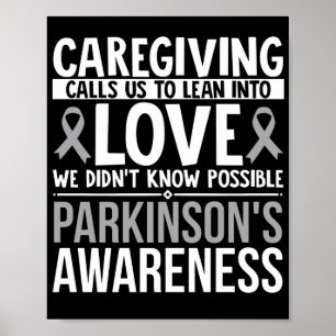 Poster Caregiving Nos Chama Para Nos Acarentar Em Parkins