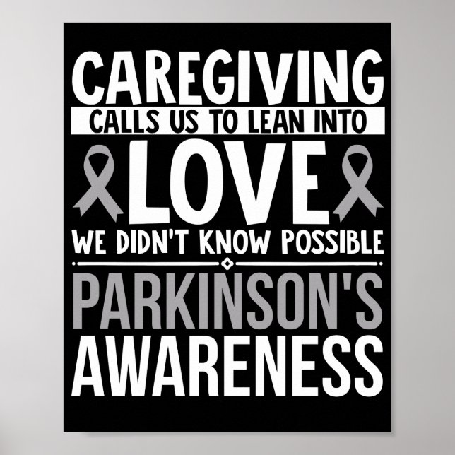Poster Caregiving Nos Chama Para Nos Acarentar Em Parkins (Frente)