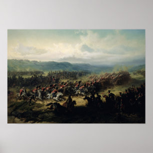 Poster Carga da brigada clara, o 25 de outubro de 1854