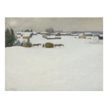 Carga de Hay | Paisagem de inverno de Pekka Halone