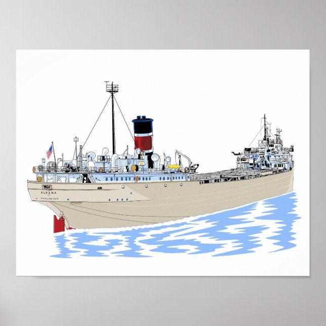 Poster Cargueiro Alpena dos Lagos excelentes (Frente)