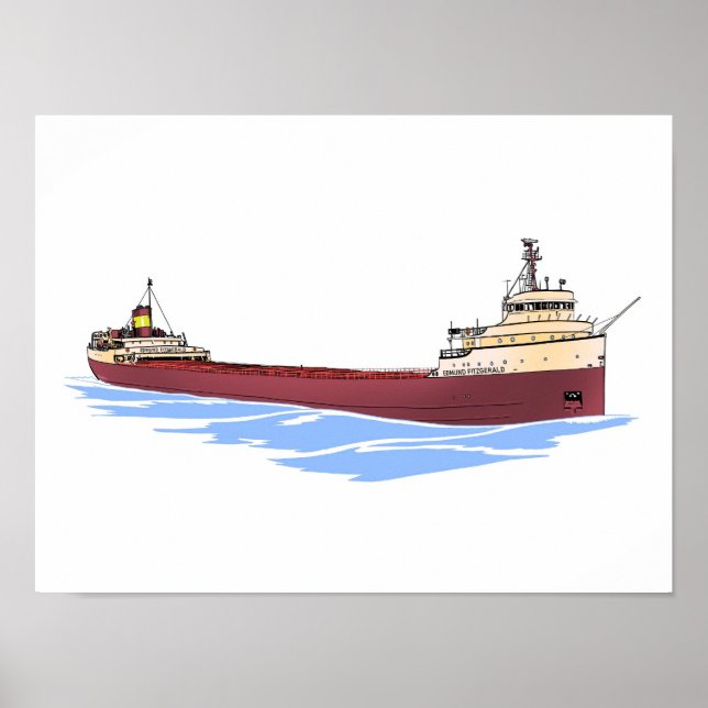 Poster Cargueiro dos excelentes Edmund Fitzgerald (Frente)