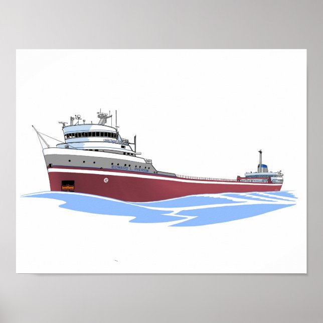 Poster Cargueiro dos Lagos excelentes Edward L. Ryerson C (Frente)