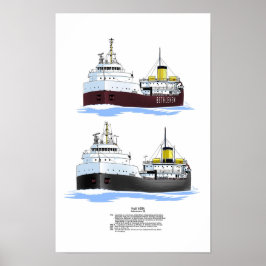 Poster cargueiro Johnstown dos Lagos excelentes