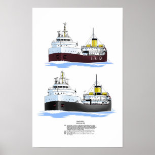 Poster cargueiro Johnstown dos Lagos excelentes