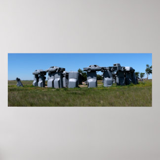 Poster Carhenge, Nebraska Panoramic 1
