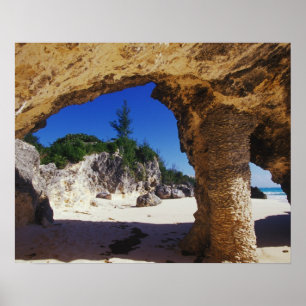 Pôster Caribe, Bermudas, Cidade de Tucker.Natural