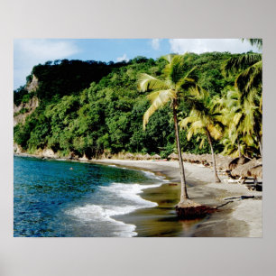 Pôster Caribe, Menos Antilhas, Índias Ocidentais, Santo