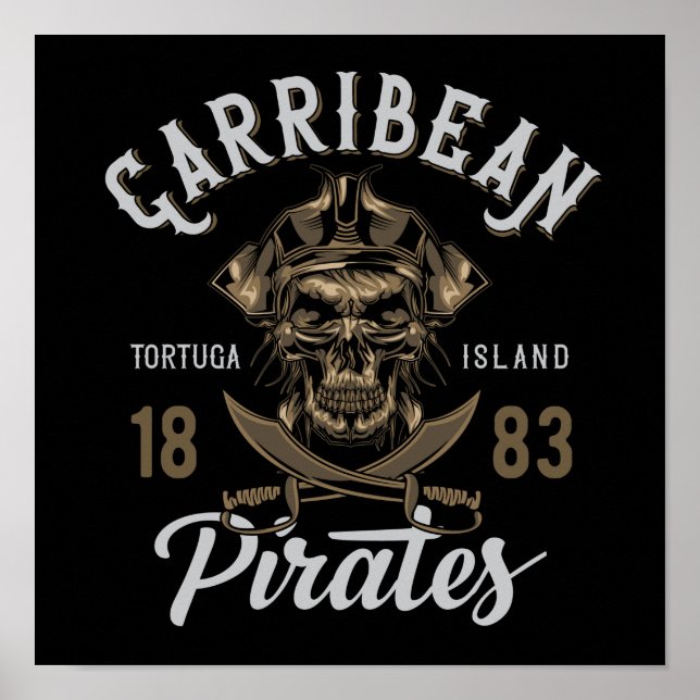 Poster Caribe Piratas (Frente)