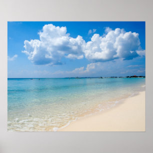 Pôster Caribe - praia de sete milhas - Cayman Islands