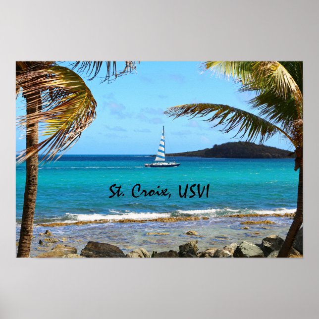 Pôster Caribe tropical (Frente)