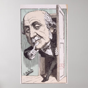Pôster Caricatura de Albert, Duc de Broglie
