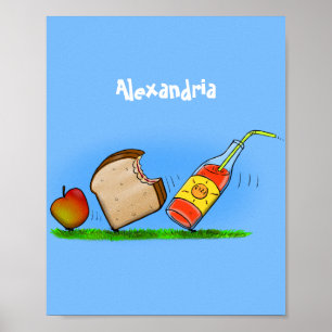 Poster Caricatura de formigas engraçadas