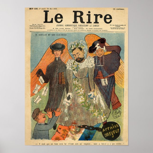 Pôster Caricatura de Joseph Reinach (Frente)