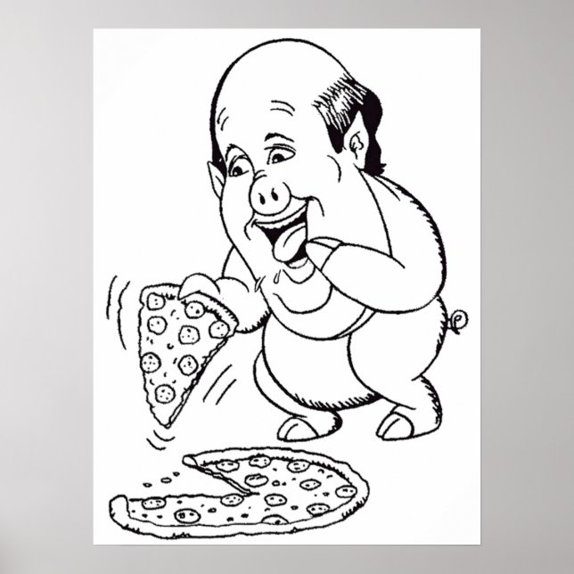 Poster Caricatura de Kevin Malone (Frente)