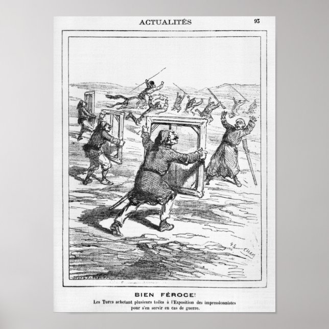 Poster Caricatura de "Le Charivari" (Frente)