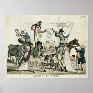 Pôster Caricatura dos doutores de grasnado que oferecem