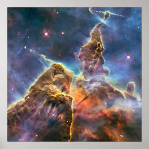 Pôster Carina Nebula do Telescópio Espacial Hubble